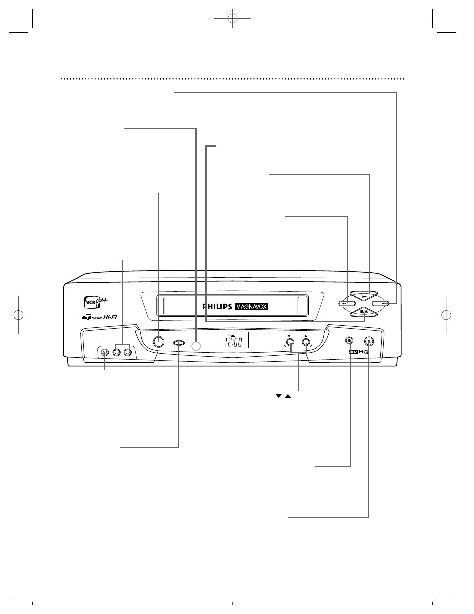 Front panel 29 | Philips Magnavox VRZ362AT User Manual | Page 29 / 64