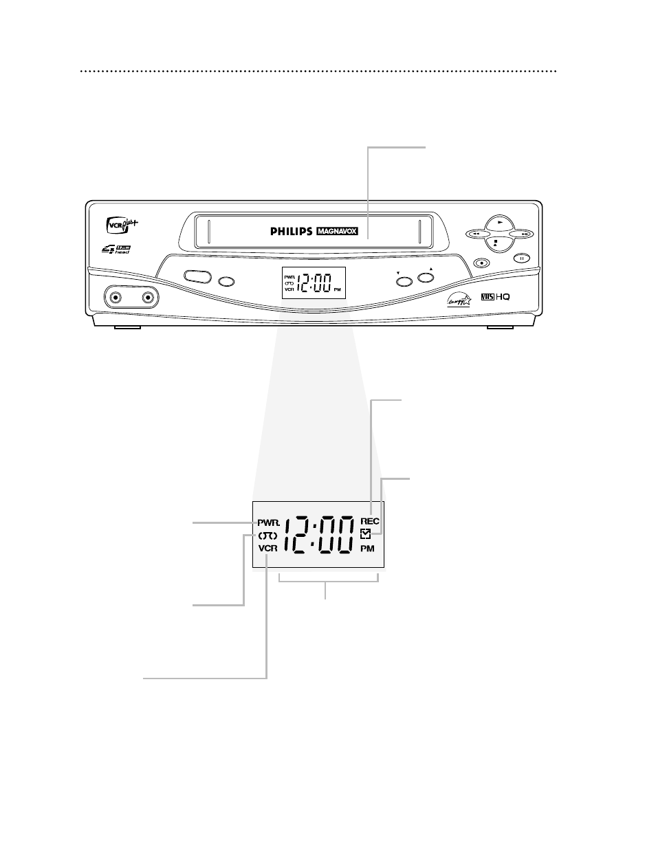 Vcr display panel 27 | Philips Magnavox VRA431AT99 User Manual | Page 27 / 56