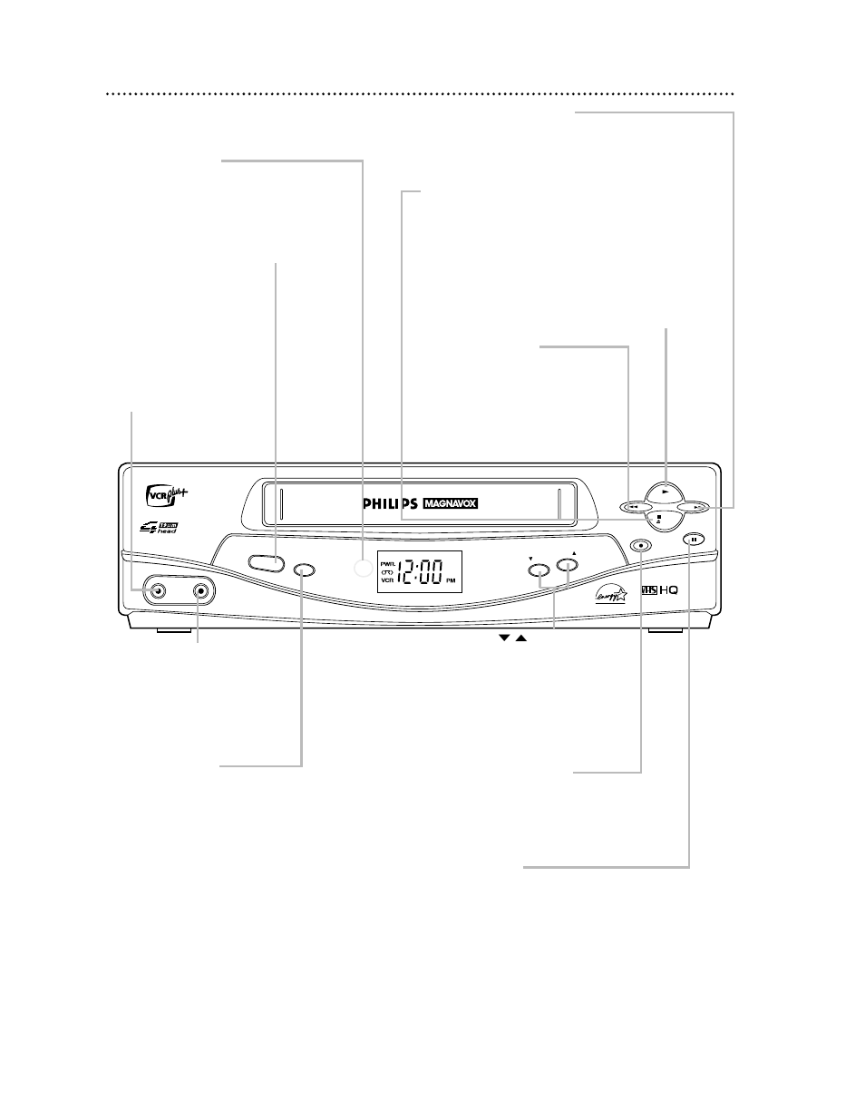 28 front panel | Philips Magnavox VRA431AT99 User Manual | Page 28 / 56