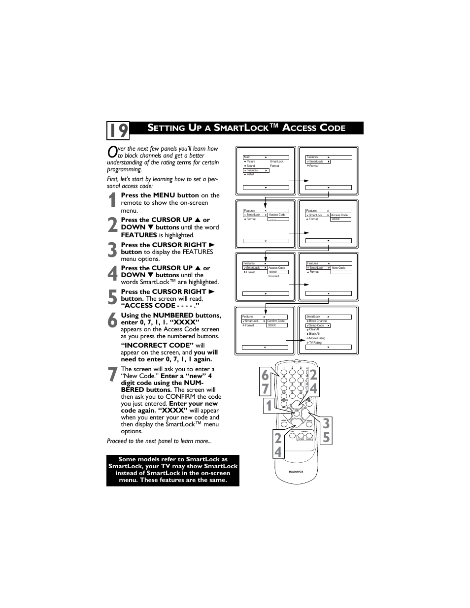 Etting, Mart, Ccess | Philips Magnavox 27MS4504R User Manual | Page 23 / 34