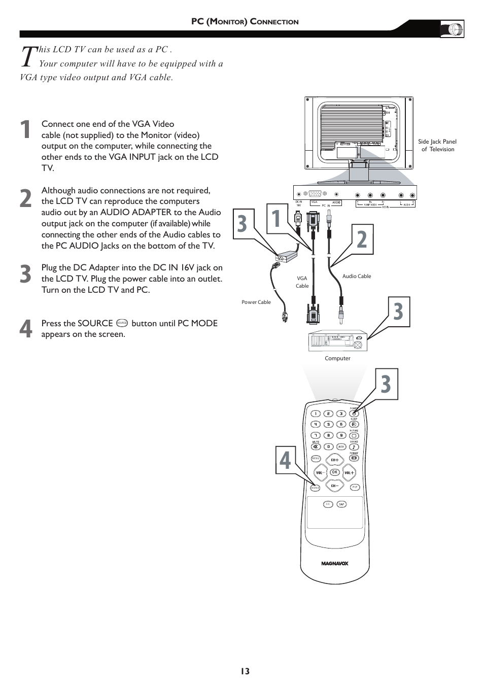 Philips Magnavox 15MF/20MF User Manual | Page 13 / 38