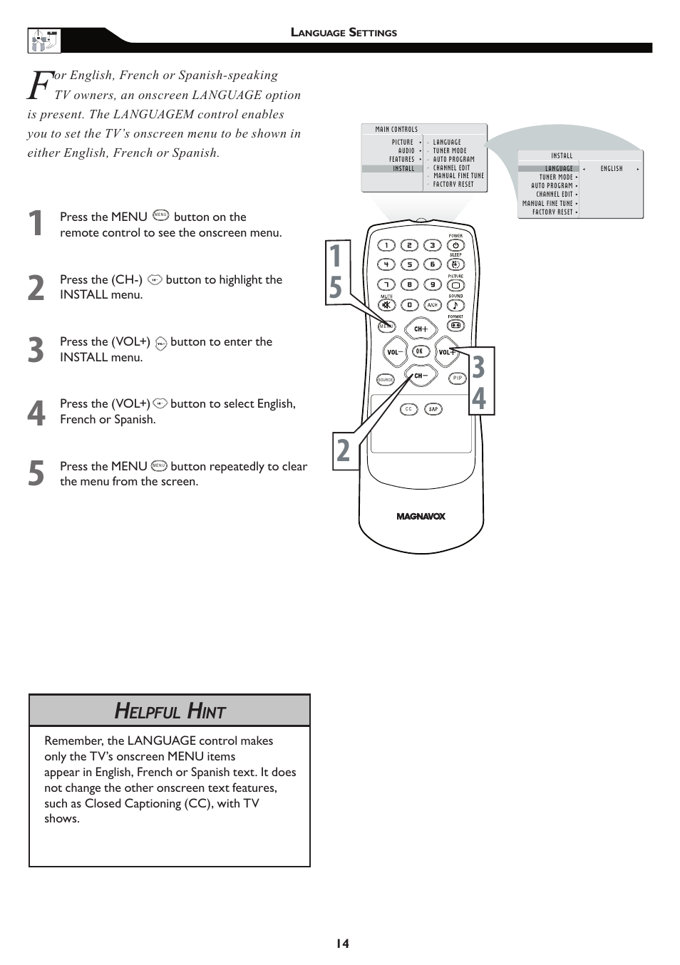 Elpful | Philips Magnavox 15MF/20MF User Manual | Page 14 / 38