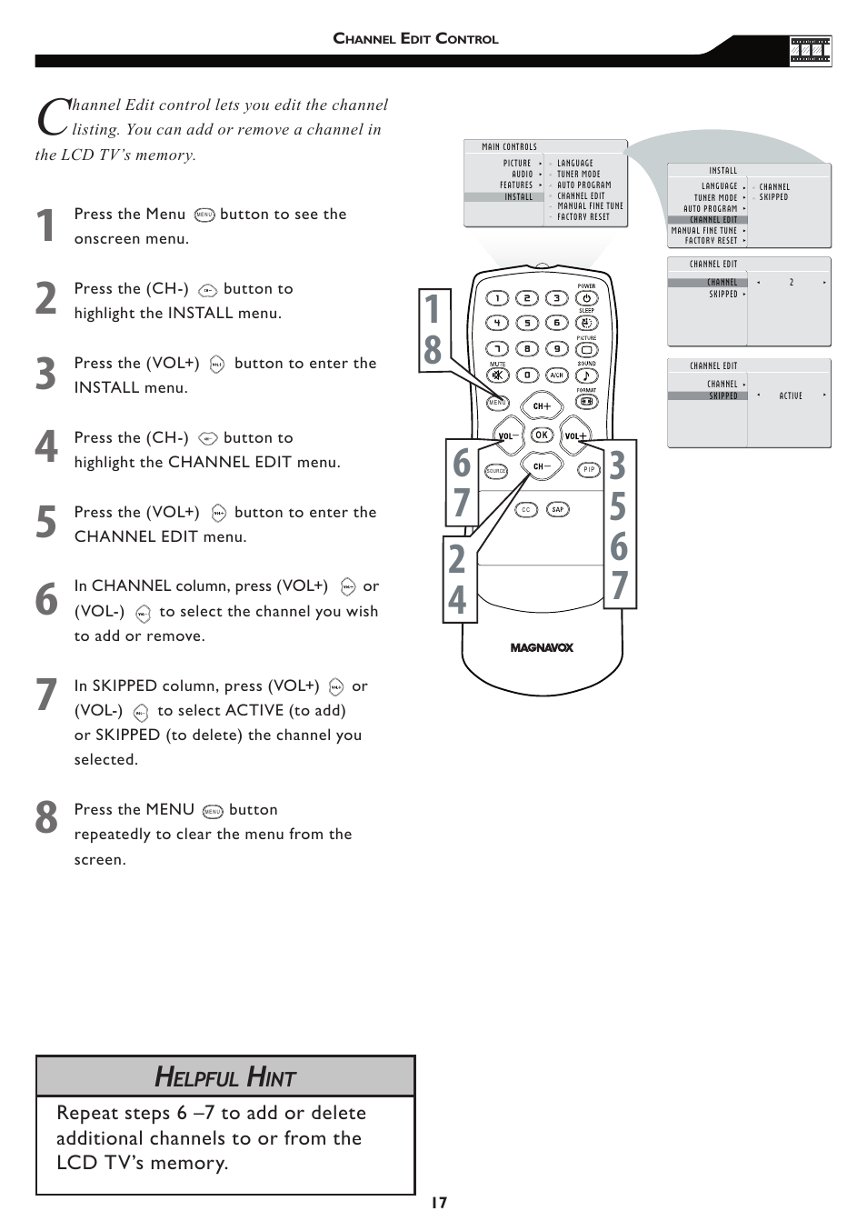 Philips Magnavox 15MF/20MF User Manual | Page 17 / 38