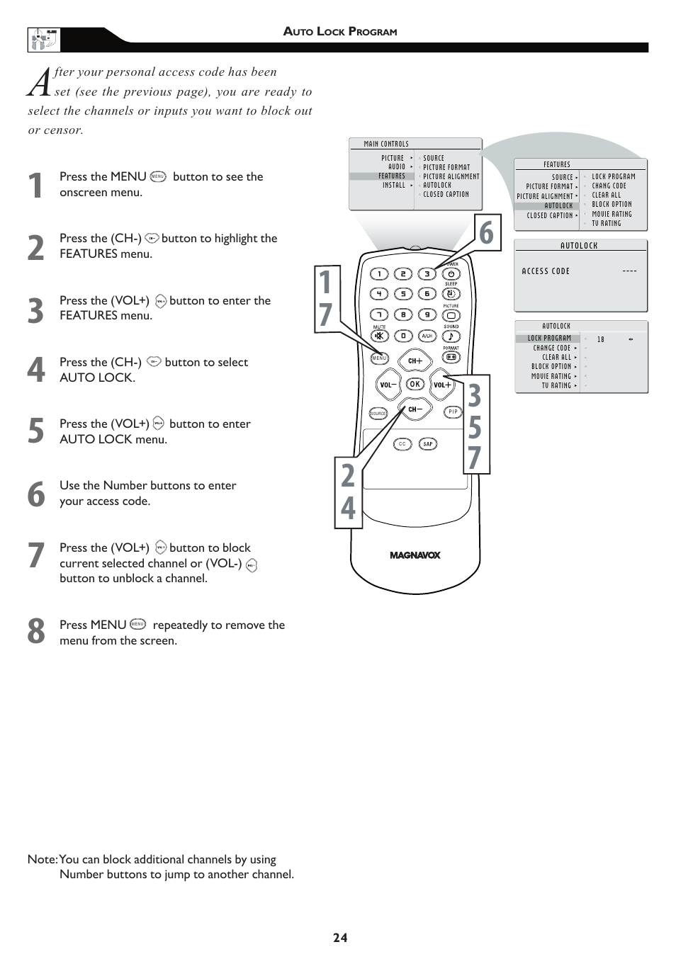 Philips Magnavox 15MF/20MF User Manual | Page 24 / 38