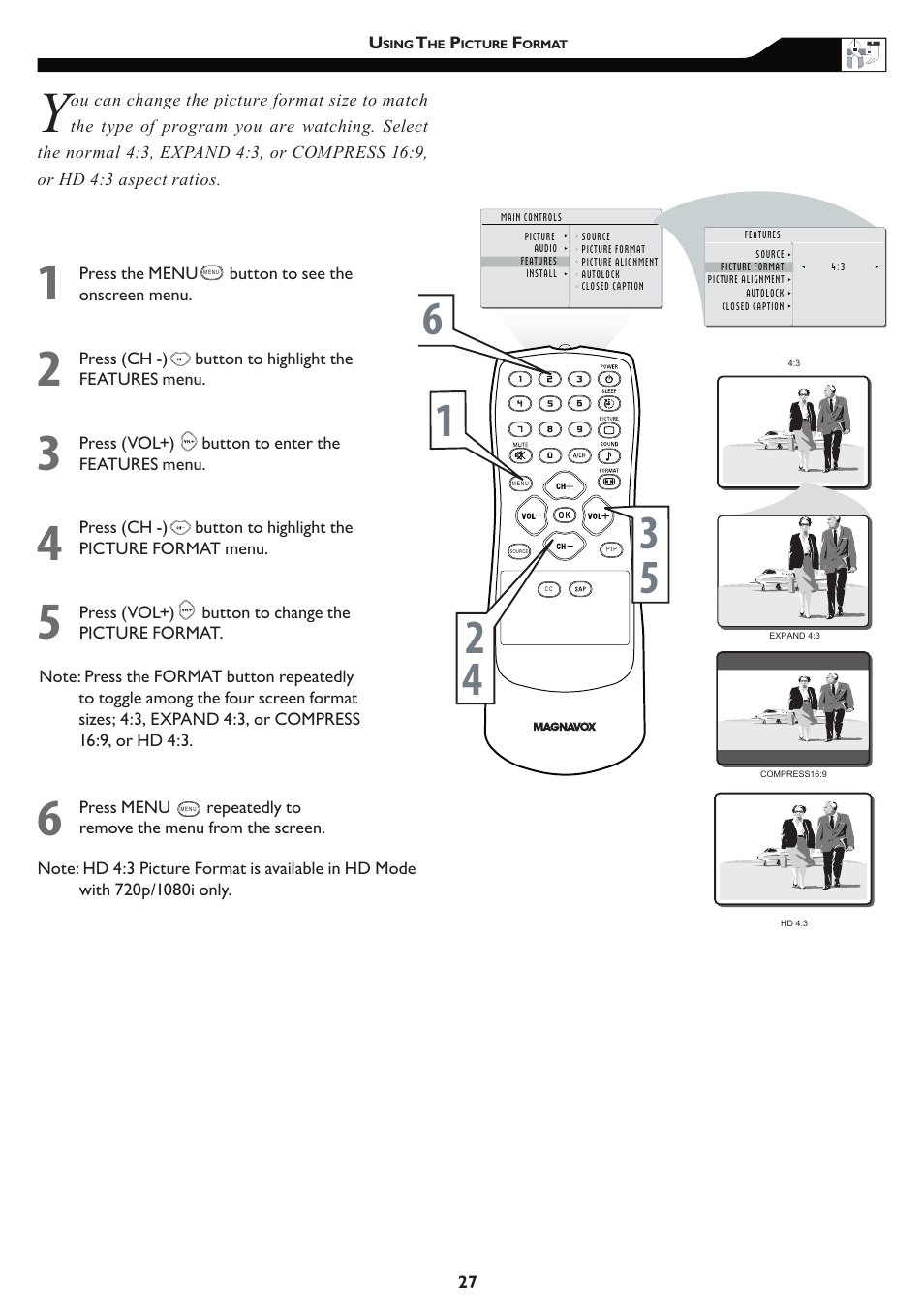 Philips Magnavox 15MF/20MF User Manual | Page 27 / 38