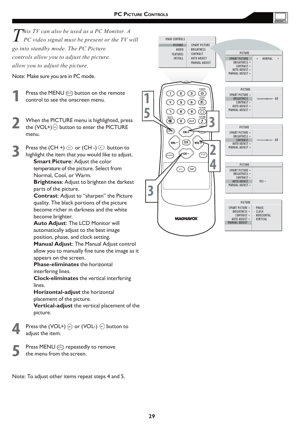 Philips Magnavox 15MF/20MF User Manual | Page 29 / 38