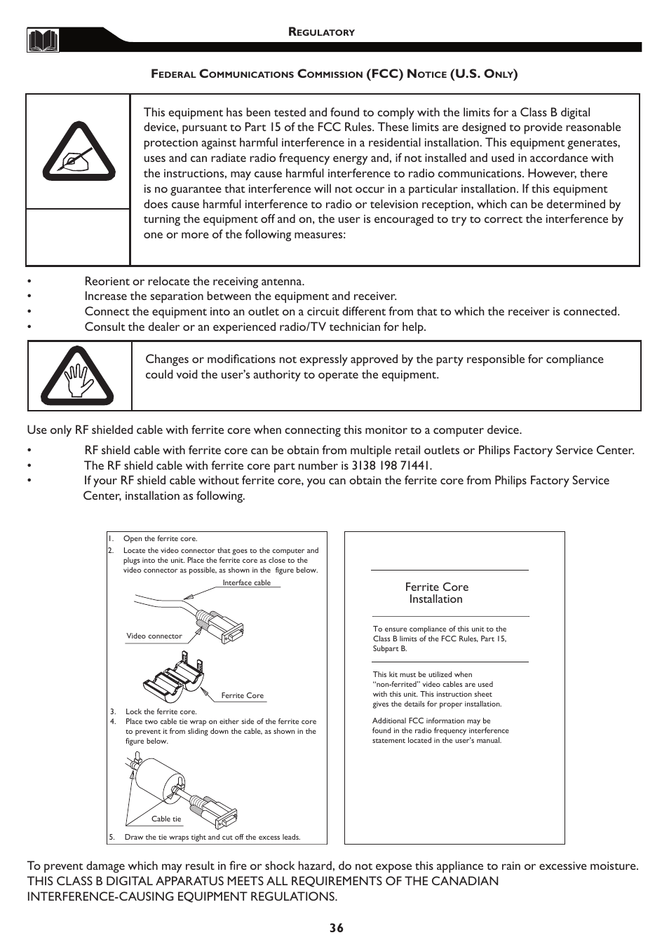 Philips Magnavox 15MF/20MF User Manual | Page 36 / 38