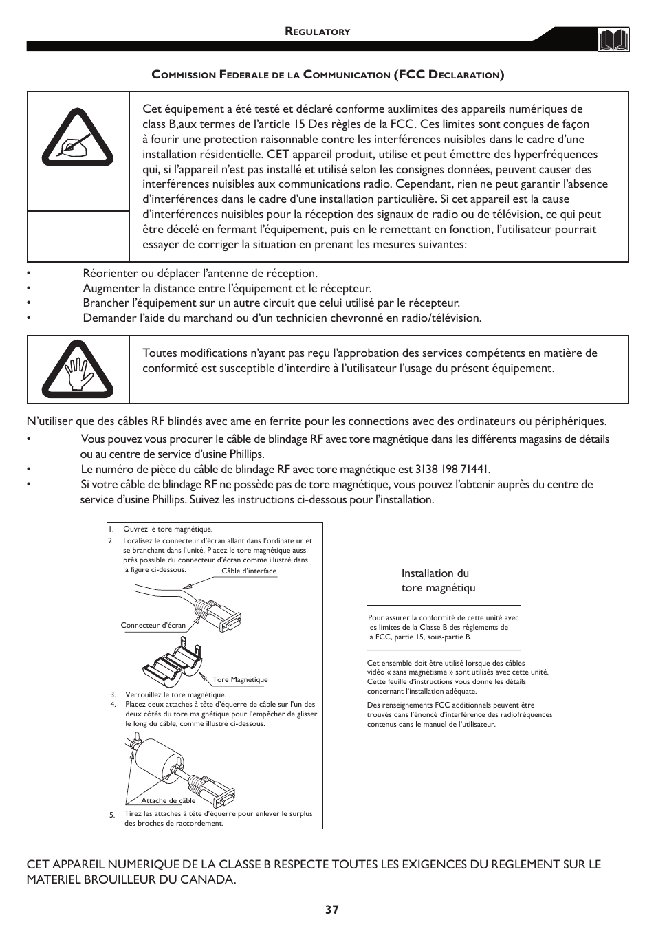 Philips Magnavox 15MF/20MF User Manual | Page 37 / 38