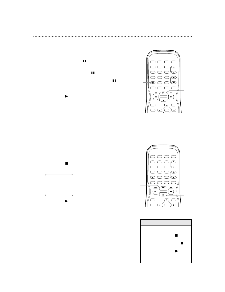 Paused/step-by-step playback, resume (discs) 53, Resume, Helpful hint | Paused/step-by-step playback | Philips Magnavox 27MDTR10S User Manual | Page 53 / 76