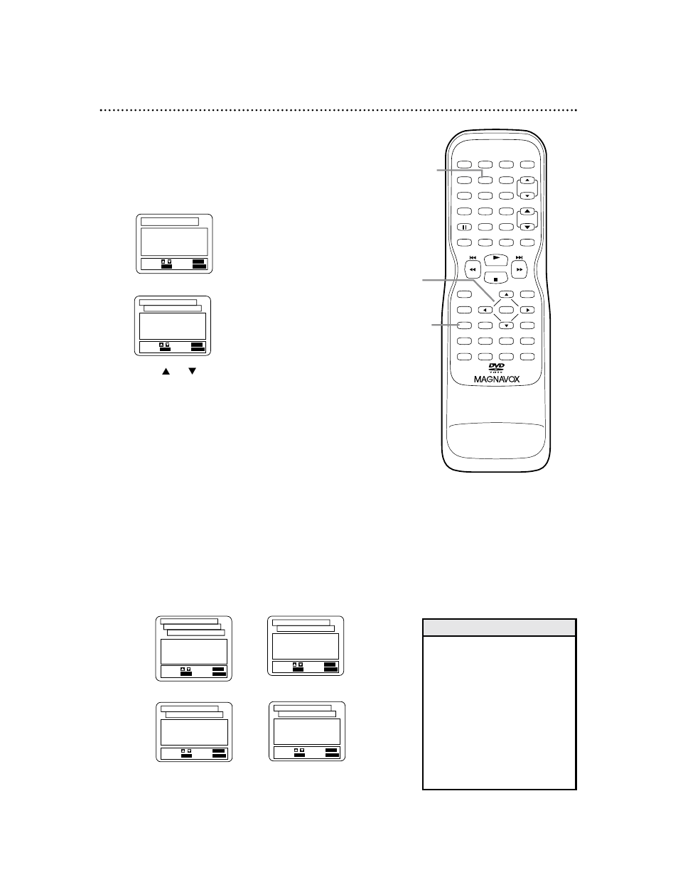 68 display settings, Helpful hints, Press the number 2 button to select display | Press k or l to select an item. press enter, Press setup to remove the menus | Philips Magnavox 27MDTR10S User Manual | Page 68 / 76