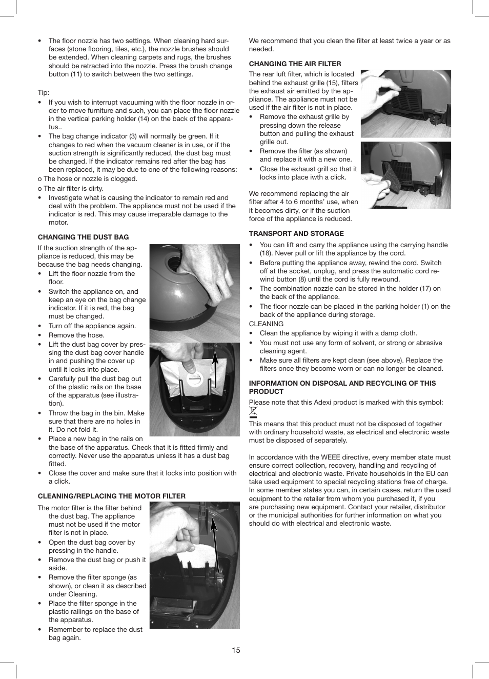 Melissa 640-131 User Manual | Page 15 / 24