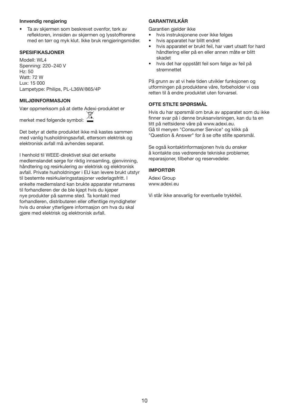 Melissa 237-003 User Manual | Page 10 / 23