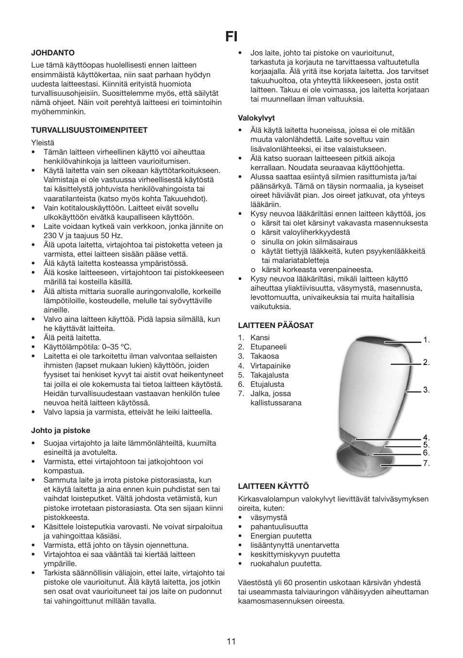 Melissa 237-003 User Manual | Page 11 / 23