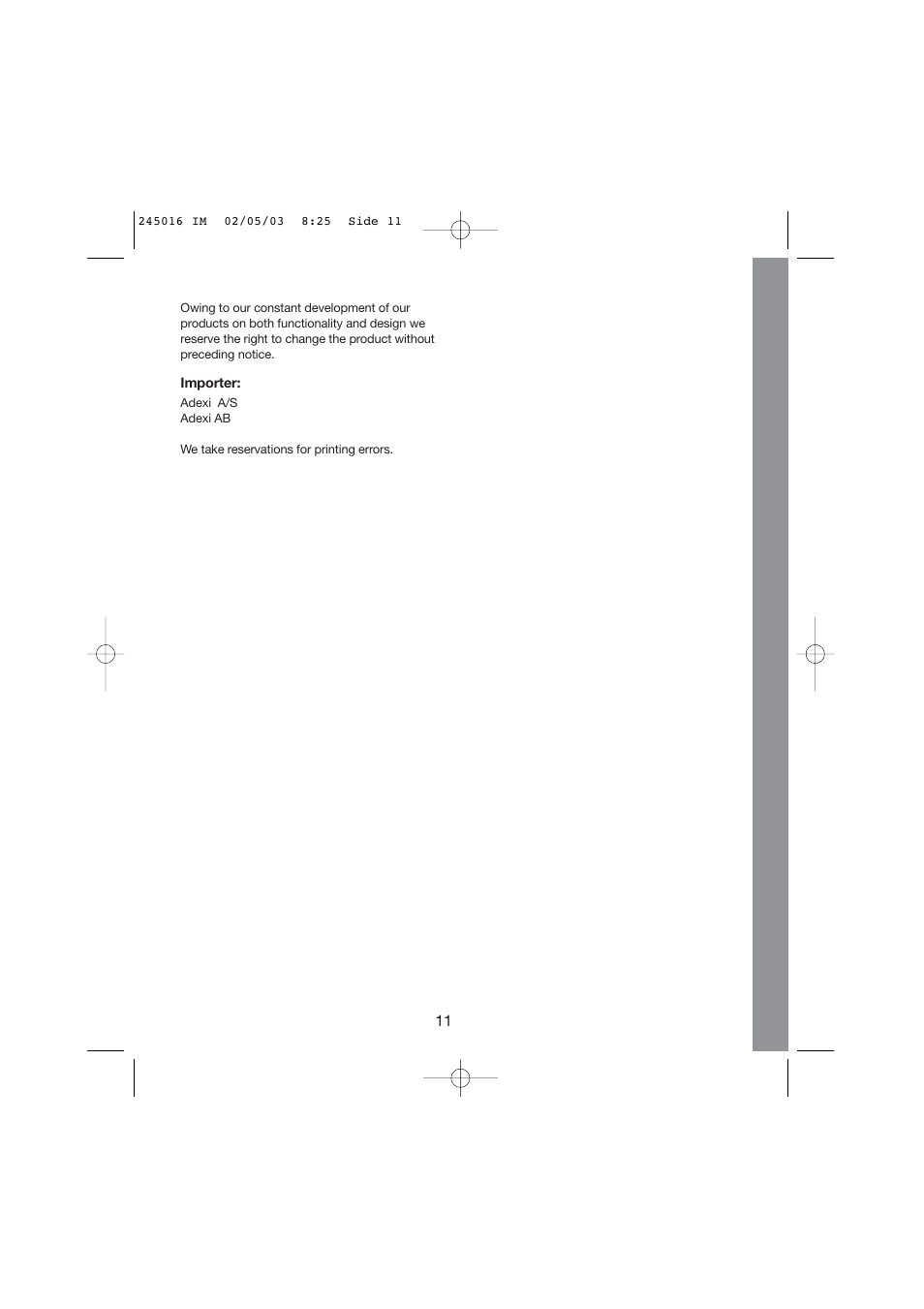 Melissa Black Series User Manual | Page 11 / 17