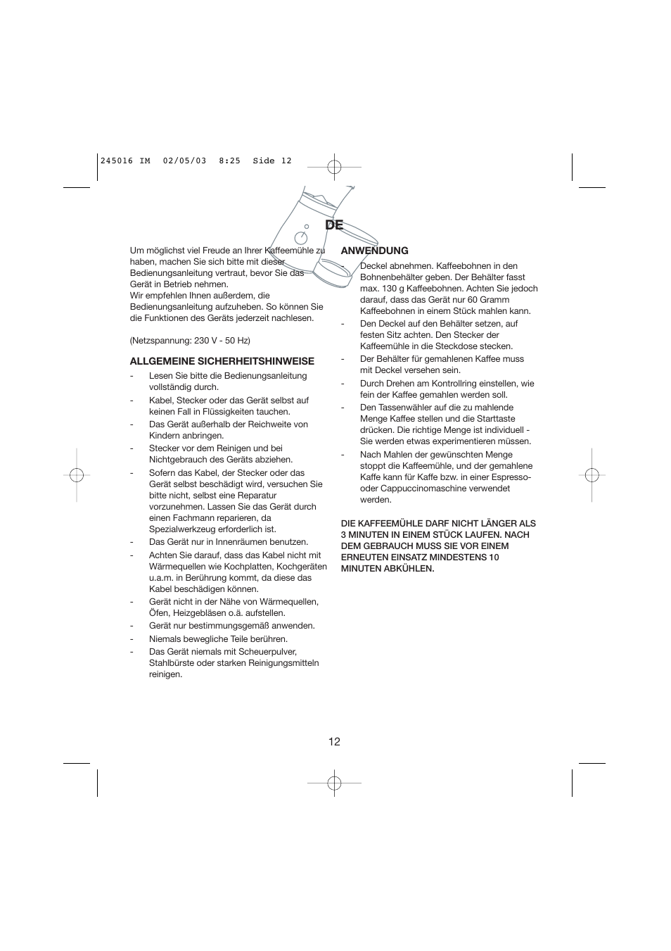 Melissa Black Series User Manual | Page 12 / 17