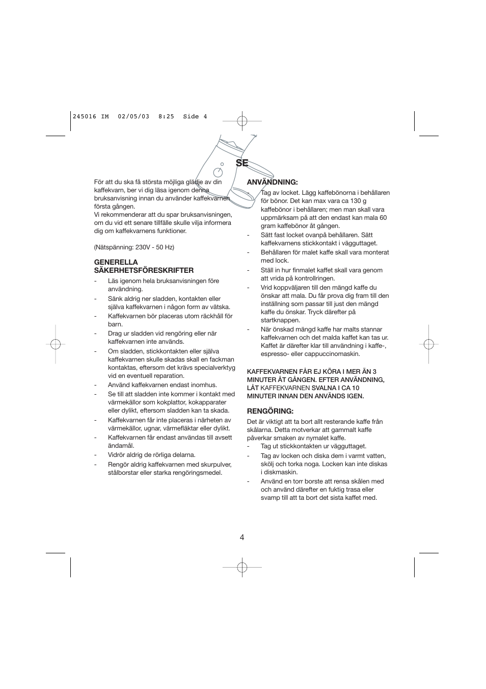 Melissa Black Series User Manual | Page 4 / 17
