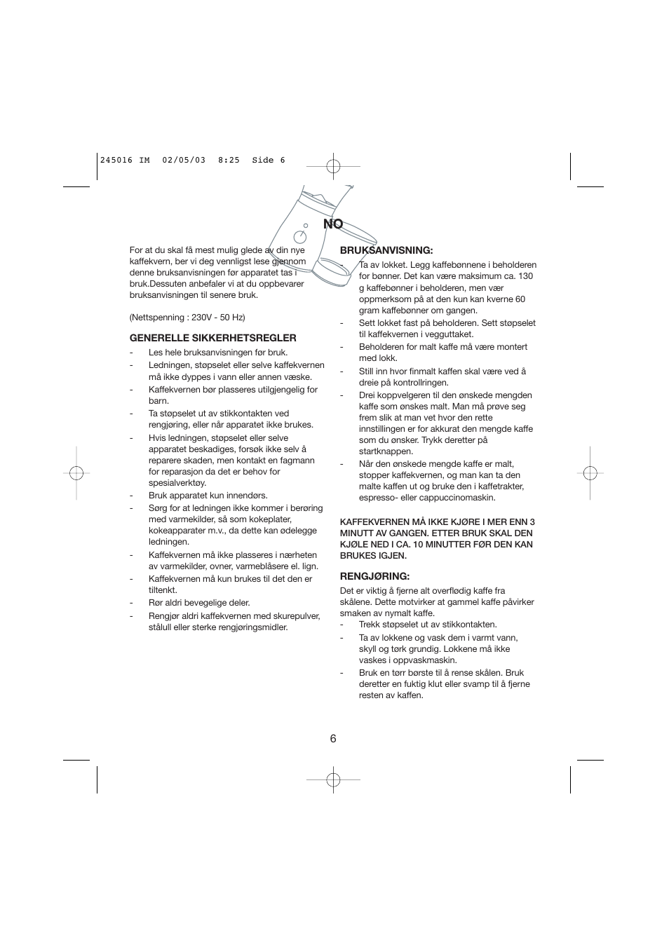 Melissa Black Series User Manual | Page 6 / 17