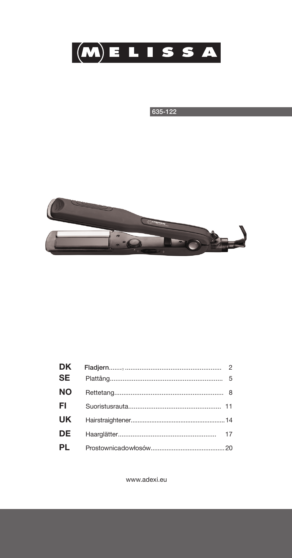 Melissa 635-122 User Manual | 25 pages