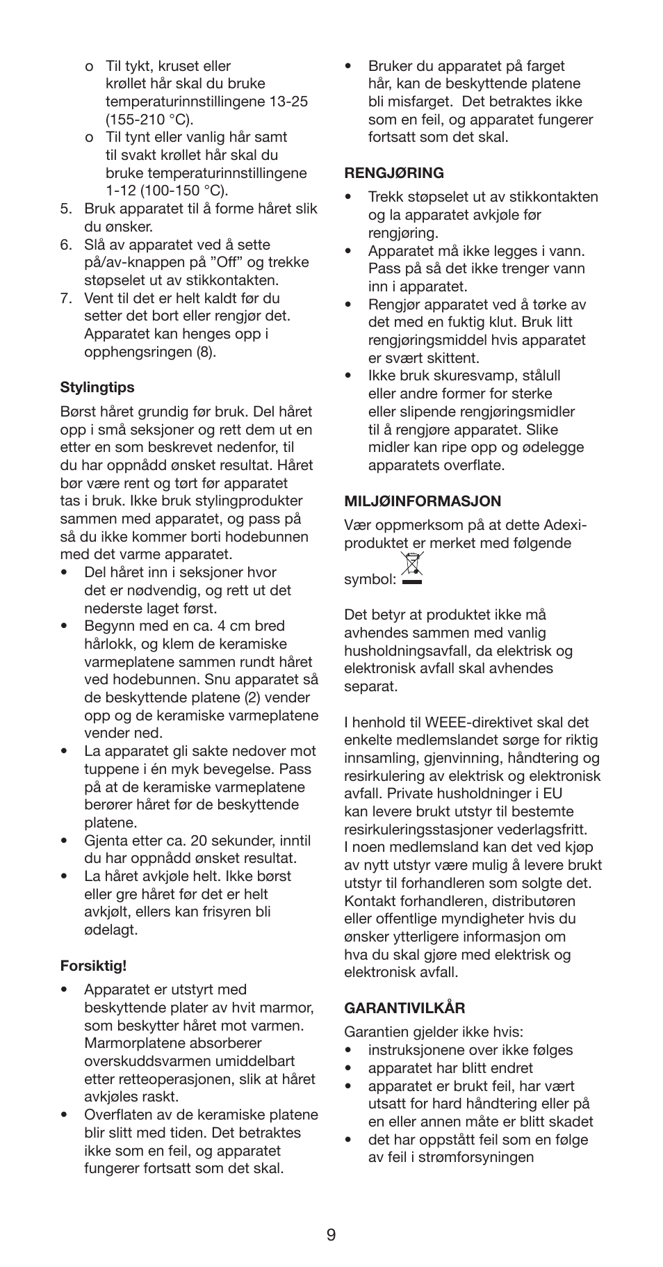 Melissa 635-122 User Manual | Page 9 / 25