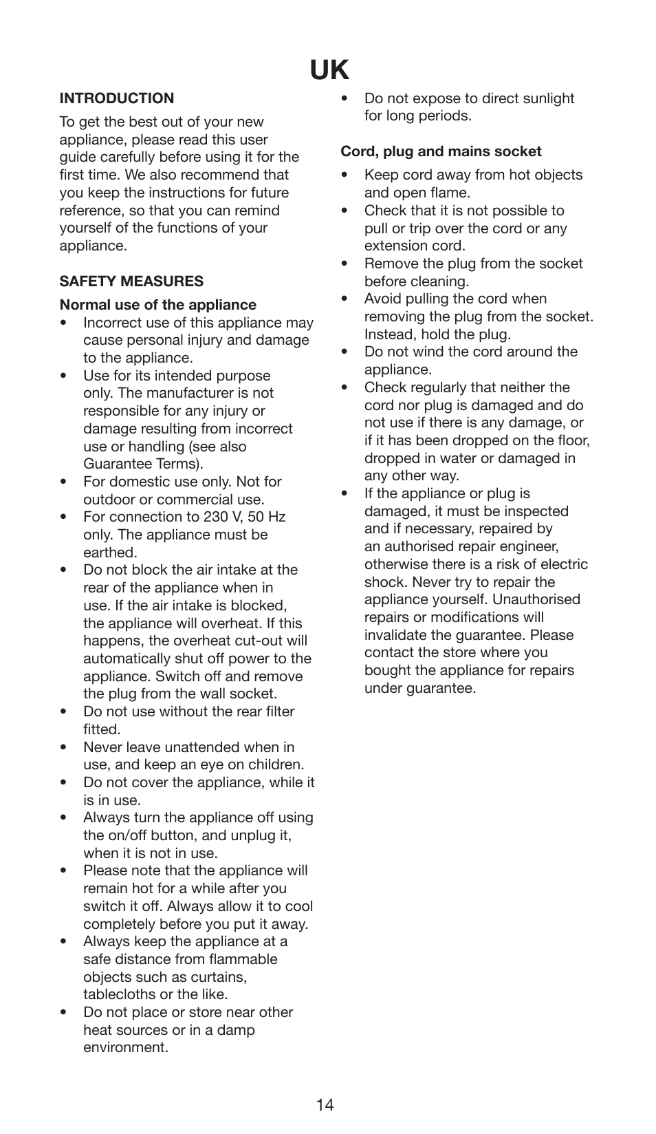 Melissa 635-092 User Manual | Page 14 / 25