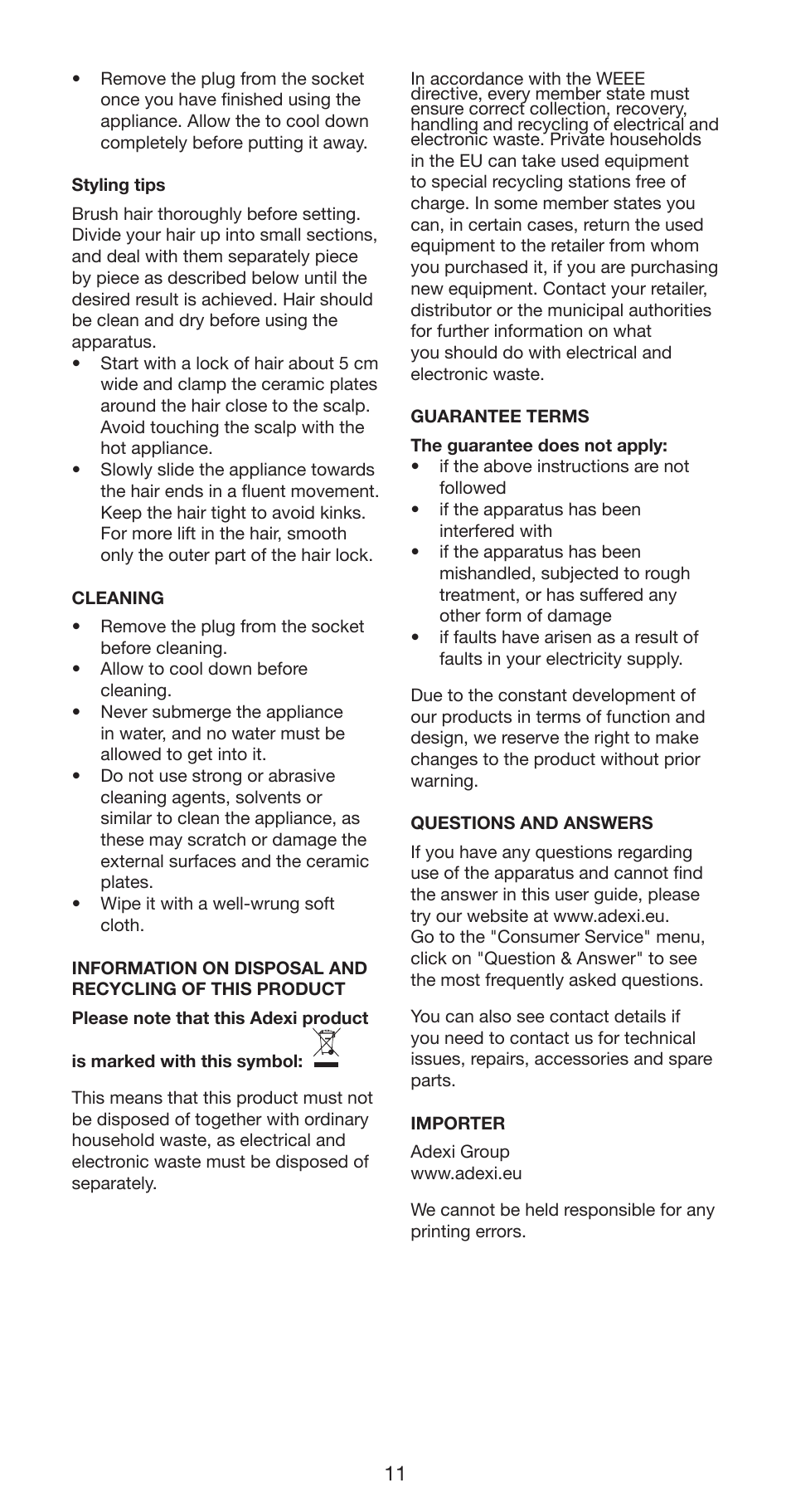 Melissa 235-012 User Manual | Page 11 / 18