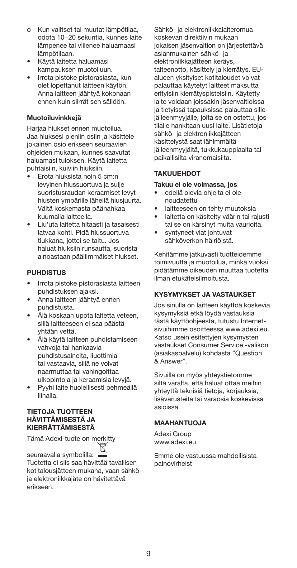 Melissa 235-012 User Manual | Page 9 / 18