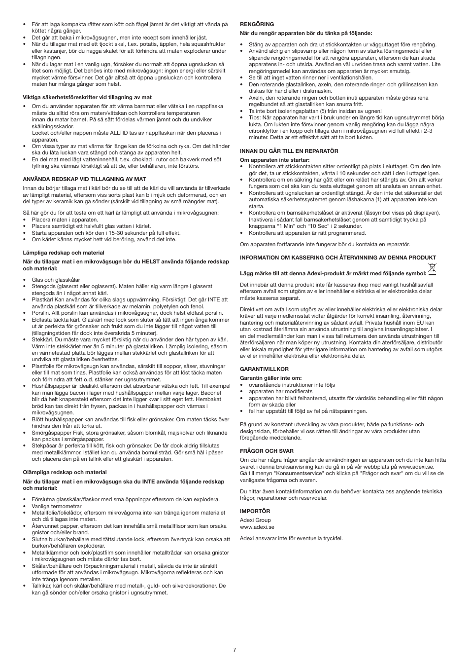 Melissa 253-021 User Manual | Page 7 / 25