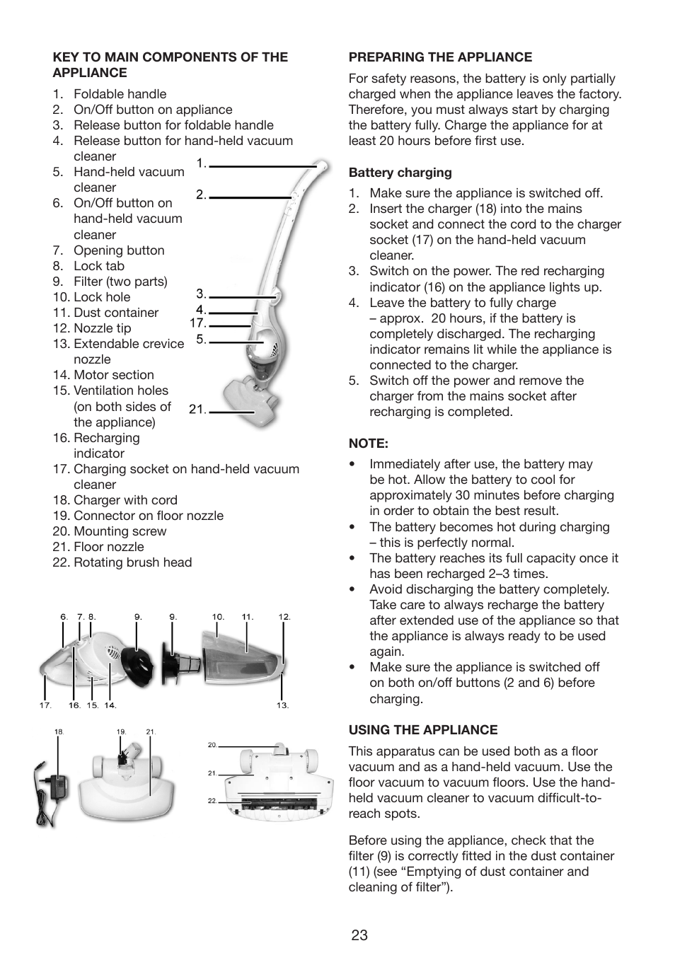 Melissa 640-132 User Manual | Page 23 / 37