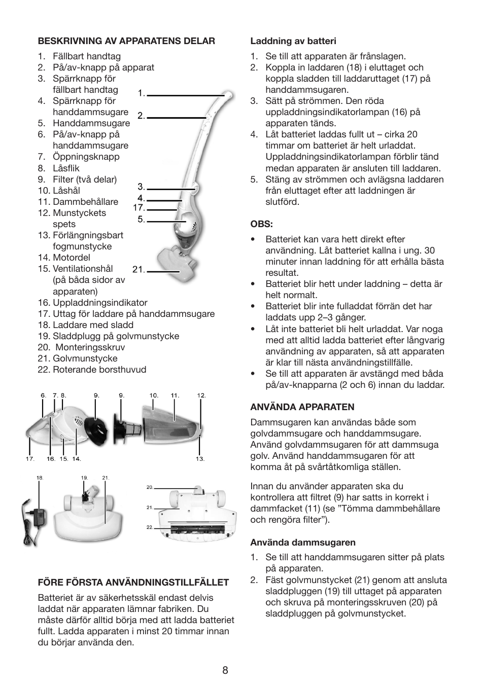 Melissa 640-132 User Manual | Page 8 / 37