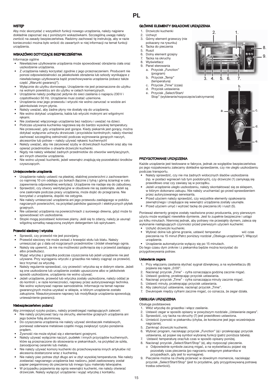 Melissa Mini Oven 251-008 User Manual | Page 15 / 18