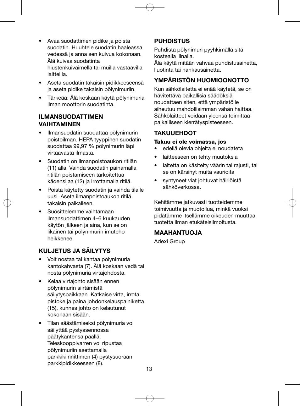 Melissa 740-109 User Manual | Page 13 / 27