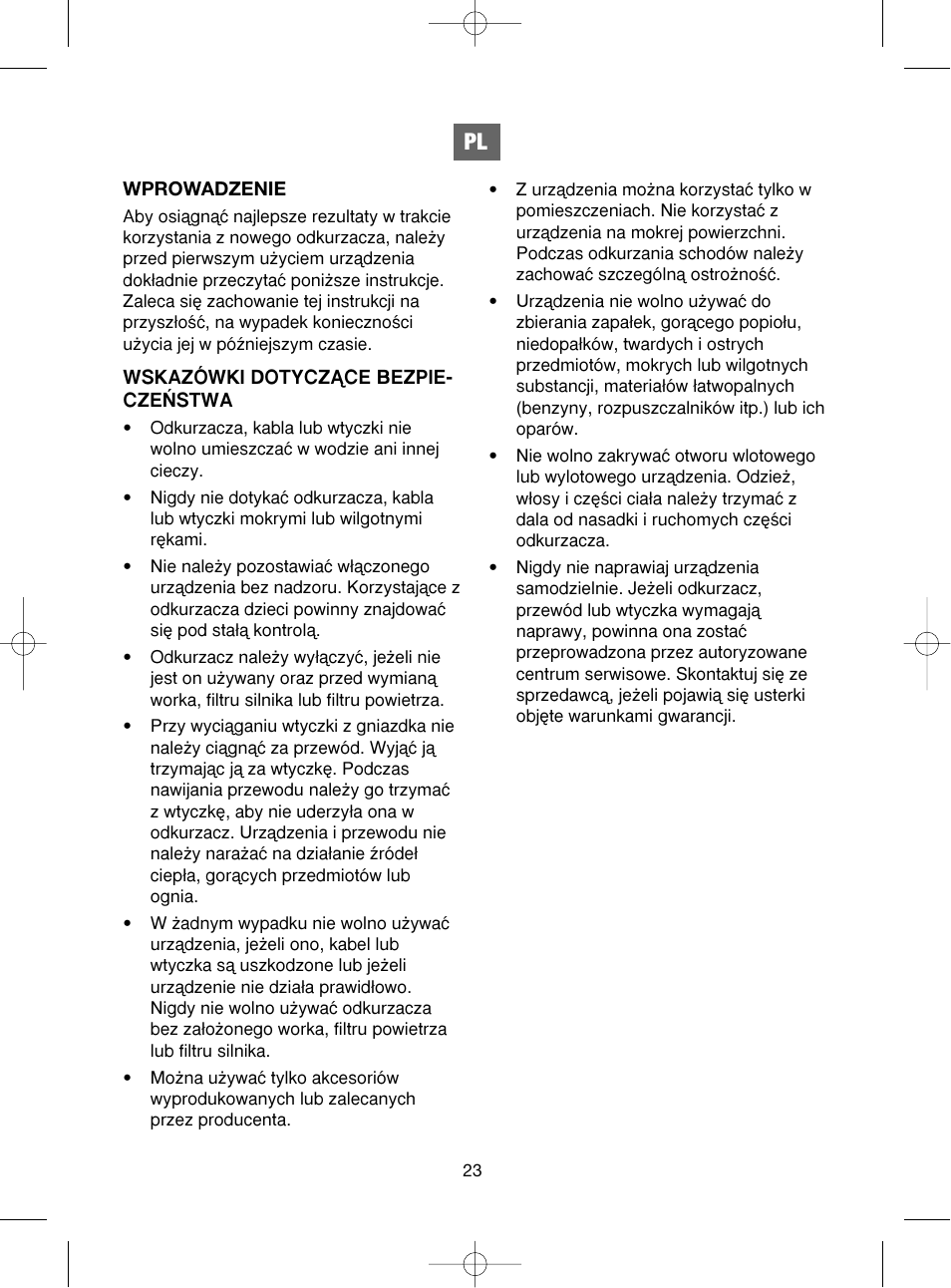 Melissa 740-109 User Manual | Page 23 / 27