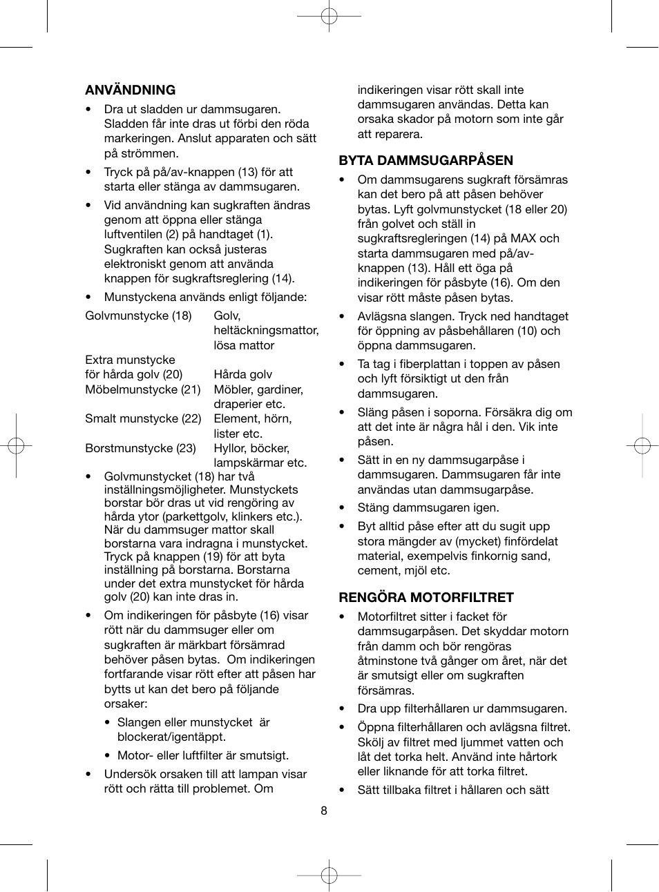 Melissa 740-109 User Manual | Page 8 / 27