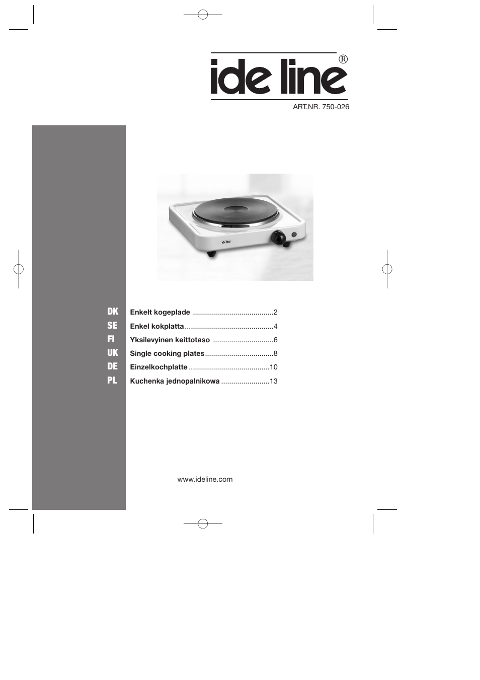 Melissa ide line 750-026 User Manual | 15 pages