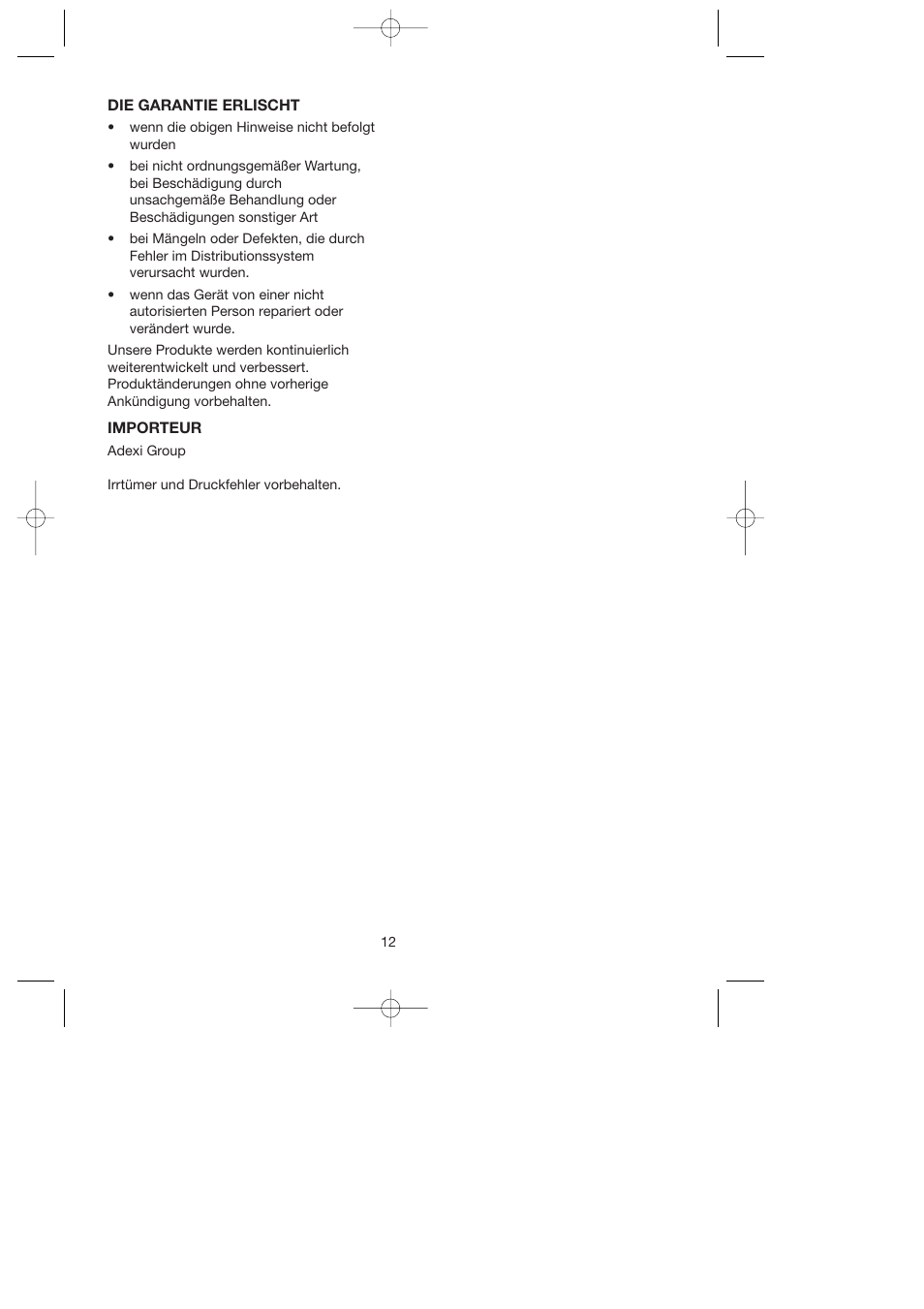 Melissa ide line 750-026 User Manual | Page 12 / 15