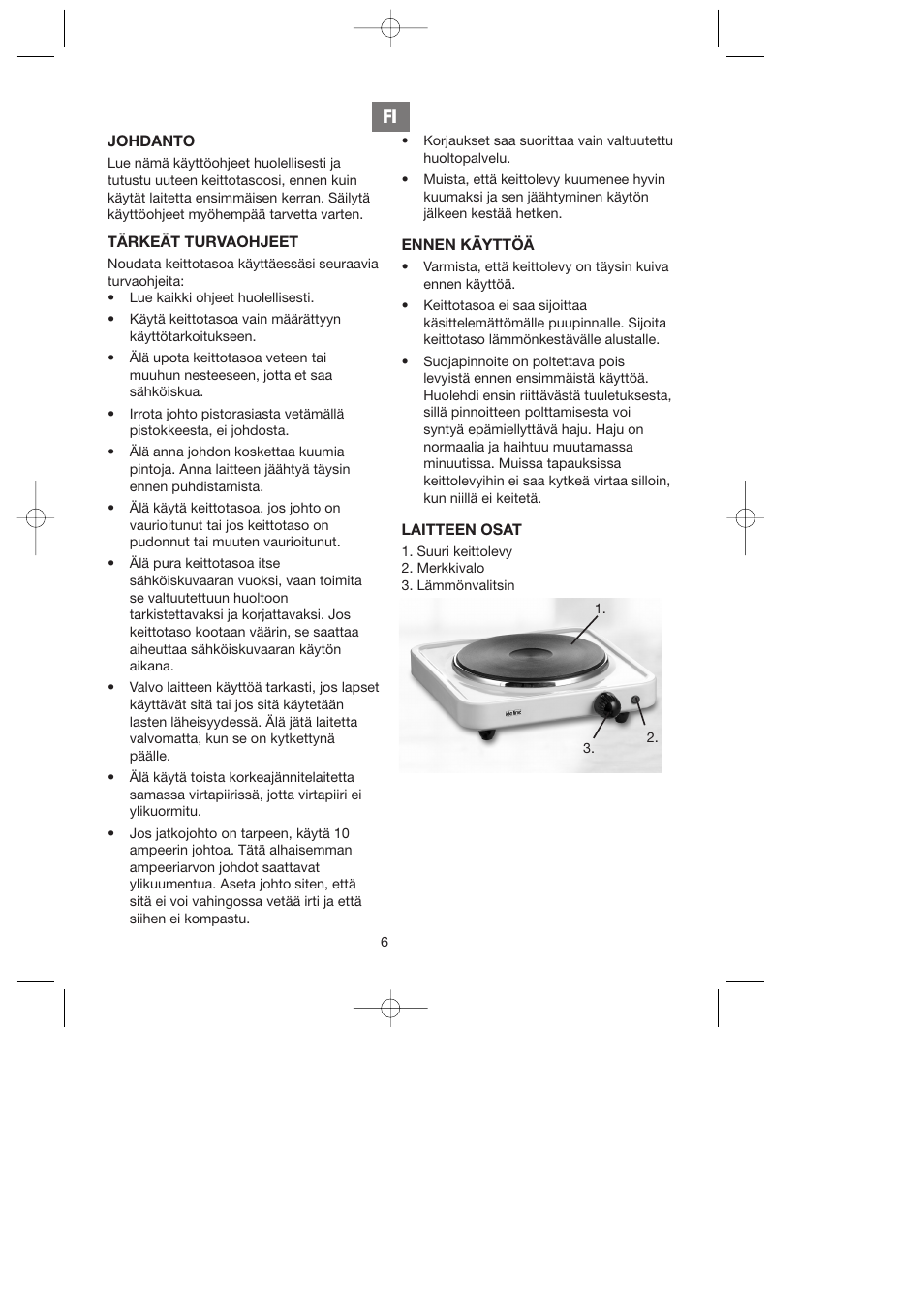 Melissa ide line 750-026 User Manual | Page 6 / 15