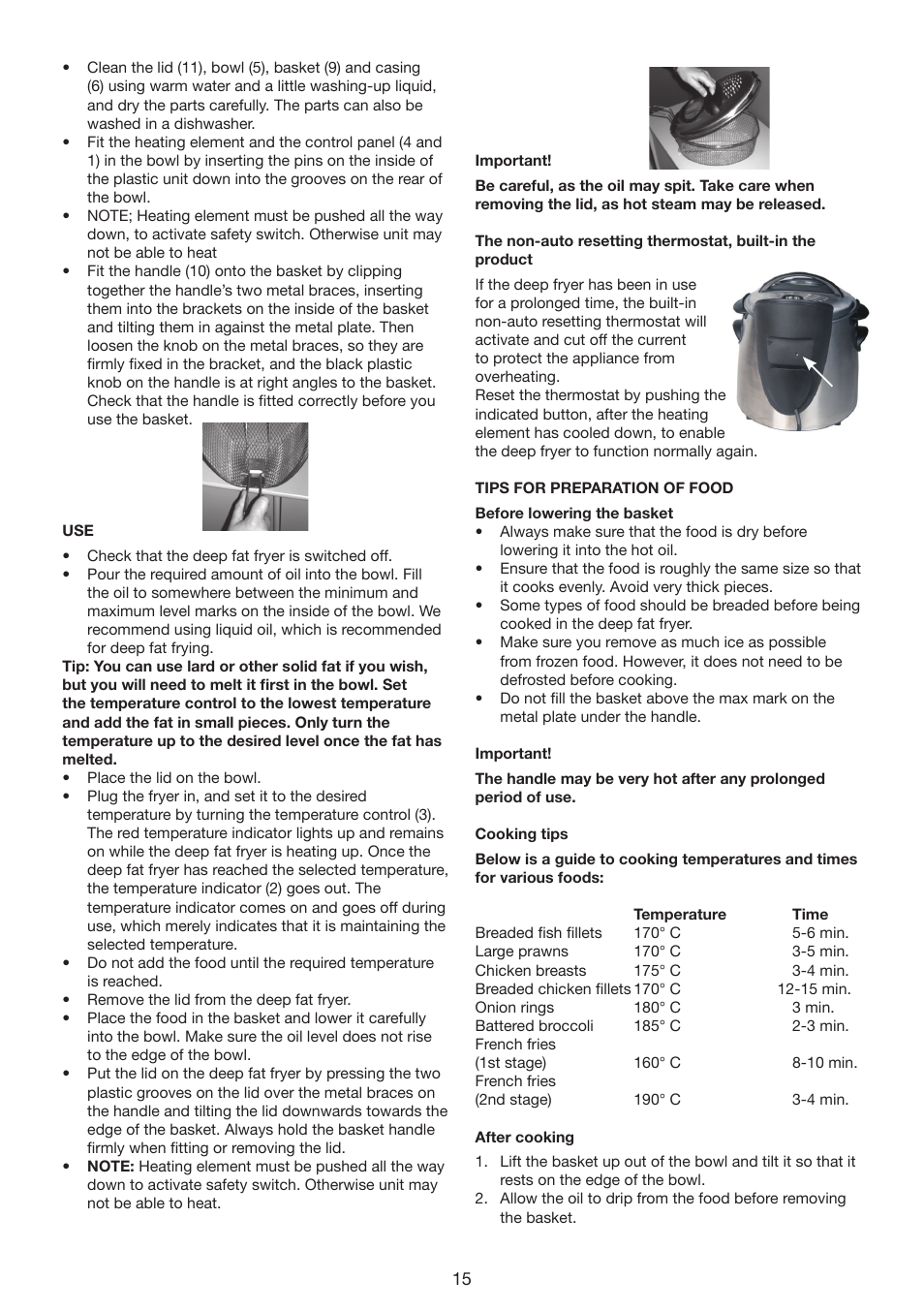 Melissa 643-198 User Manual | Page 15 / 28