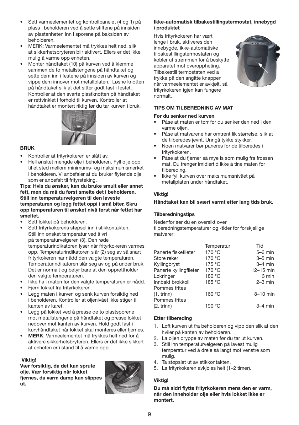 Melissa 643-198 User Manual | Page 9 / 28