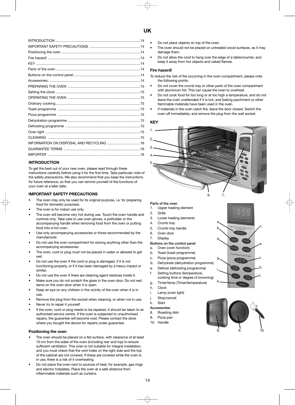 Melissa Digital Mini-Oven 251-005 User Manual | Page 14 / 25