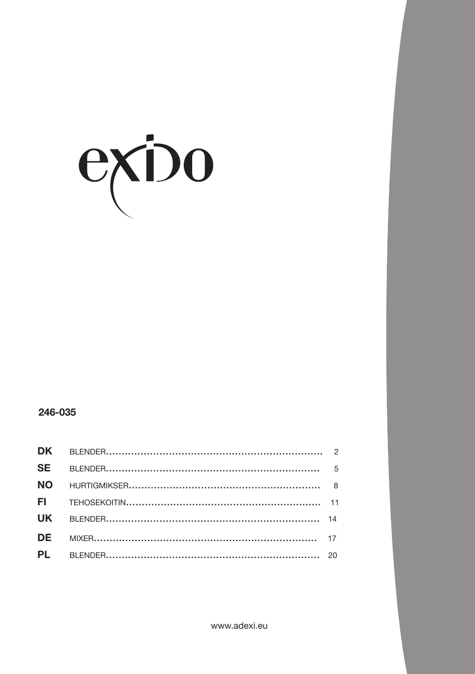 Melissa 246-035 User Manual | 23 pages