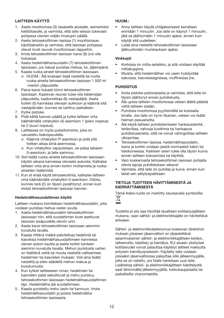 Melissa 246-035 User Manual | Page 12 / 23