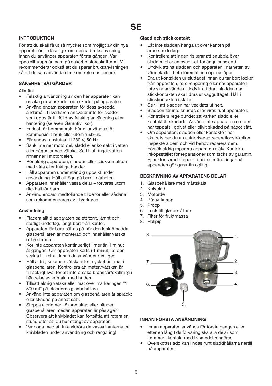 Melissa 246-035 User Manual | Page 5 / 23