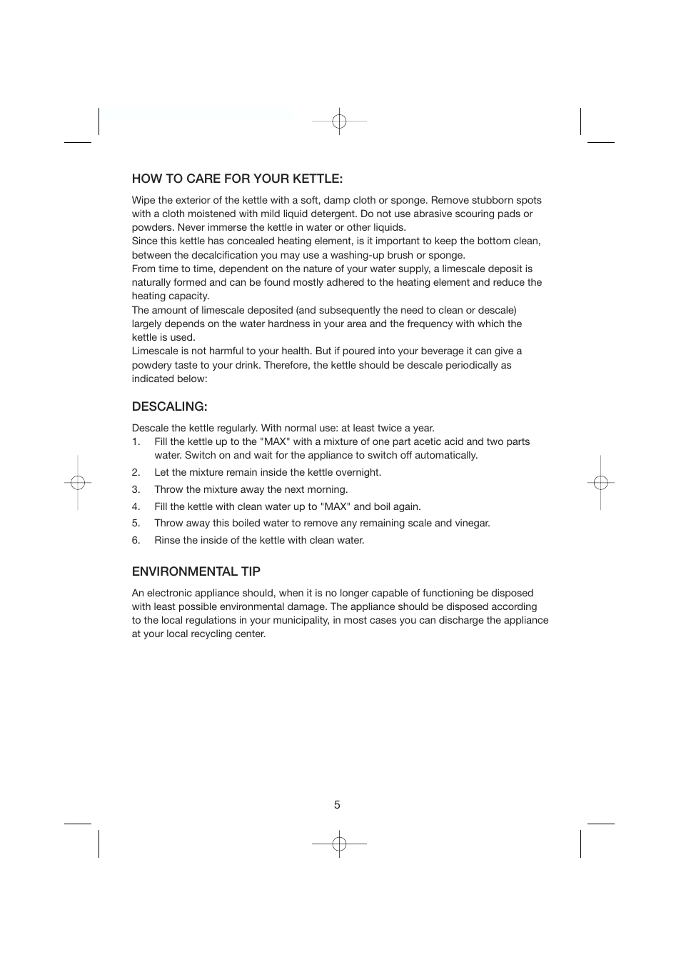 Melissa HW-302 User Manual | Page 5 / 6