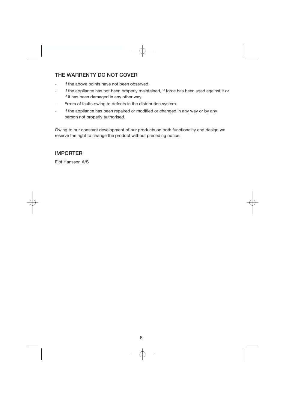 Melissa HW-302 User Manual | Page 6 / 6