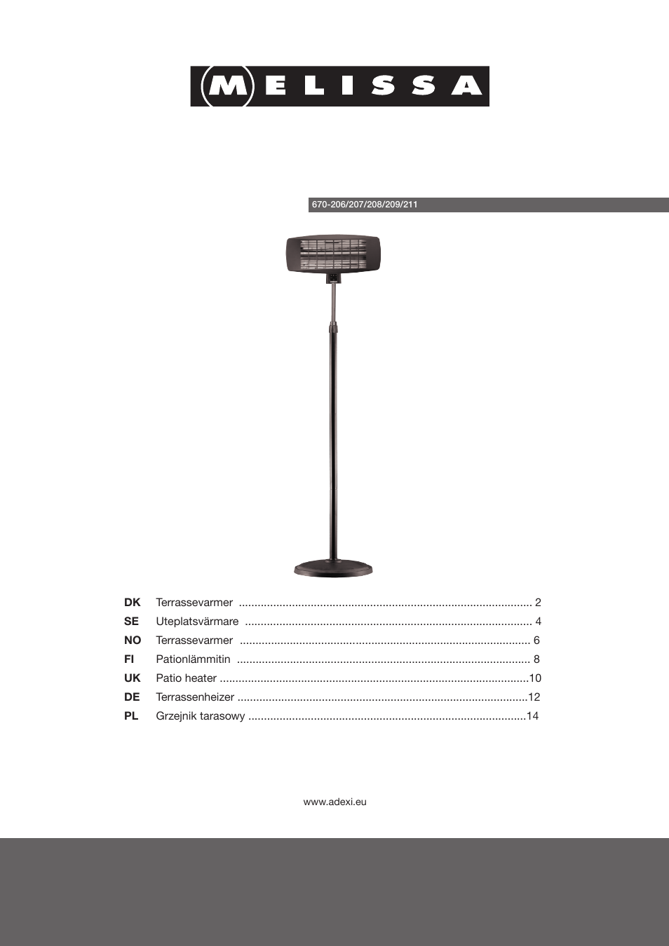 Melissa 670-206 User Manual | 22 pages