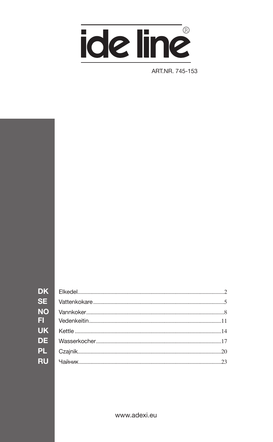 Melissa 745-153 User Manual | 27 pages