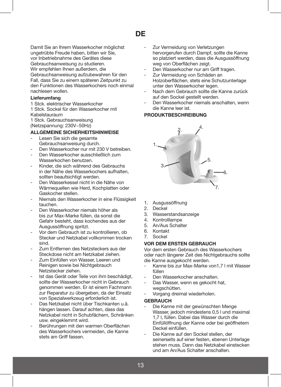 Melissa Hot Beverage Maker User Manual | Page 13 / 20