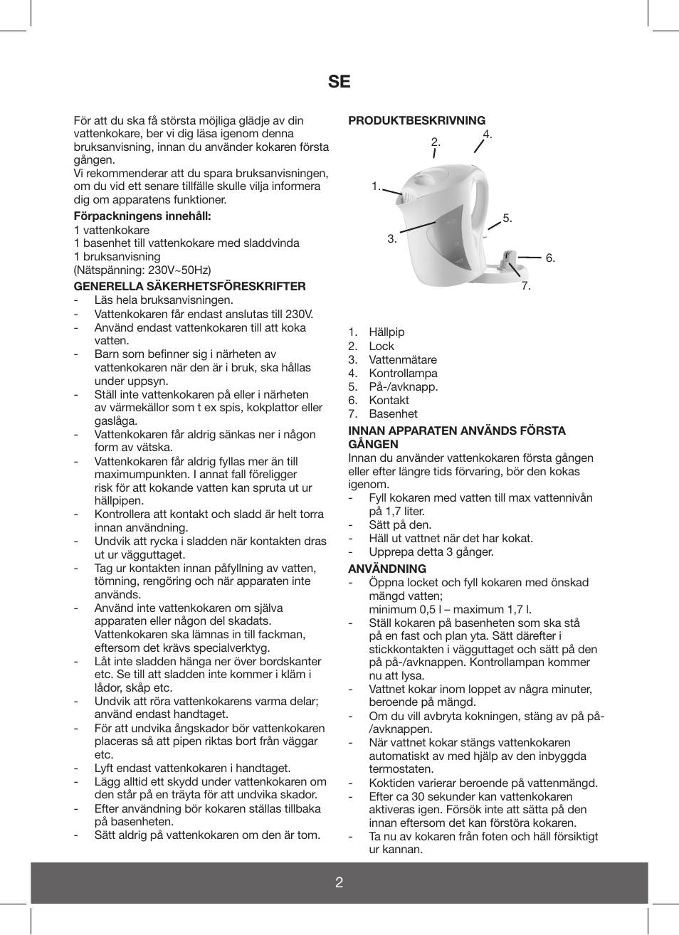 Melissa Hot Beverage Maker User Manual | Page 2 / 20