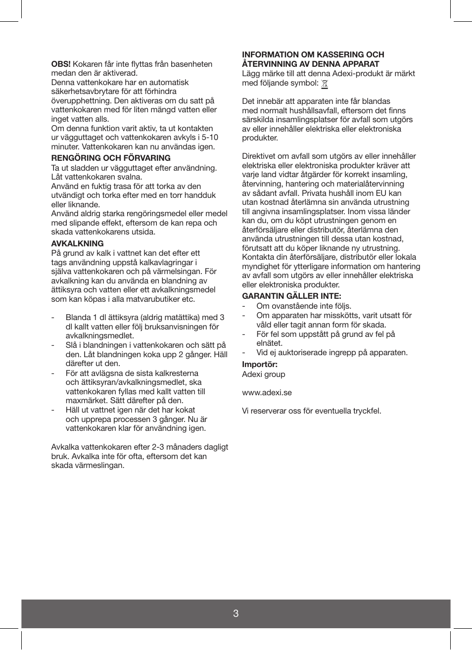 Melissa Hot Beverage Maker User Manual | Page 3 / 20