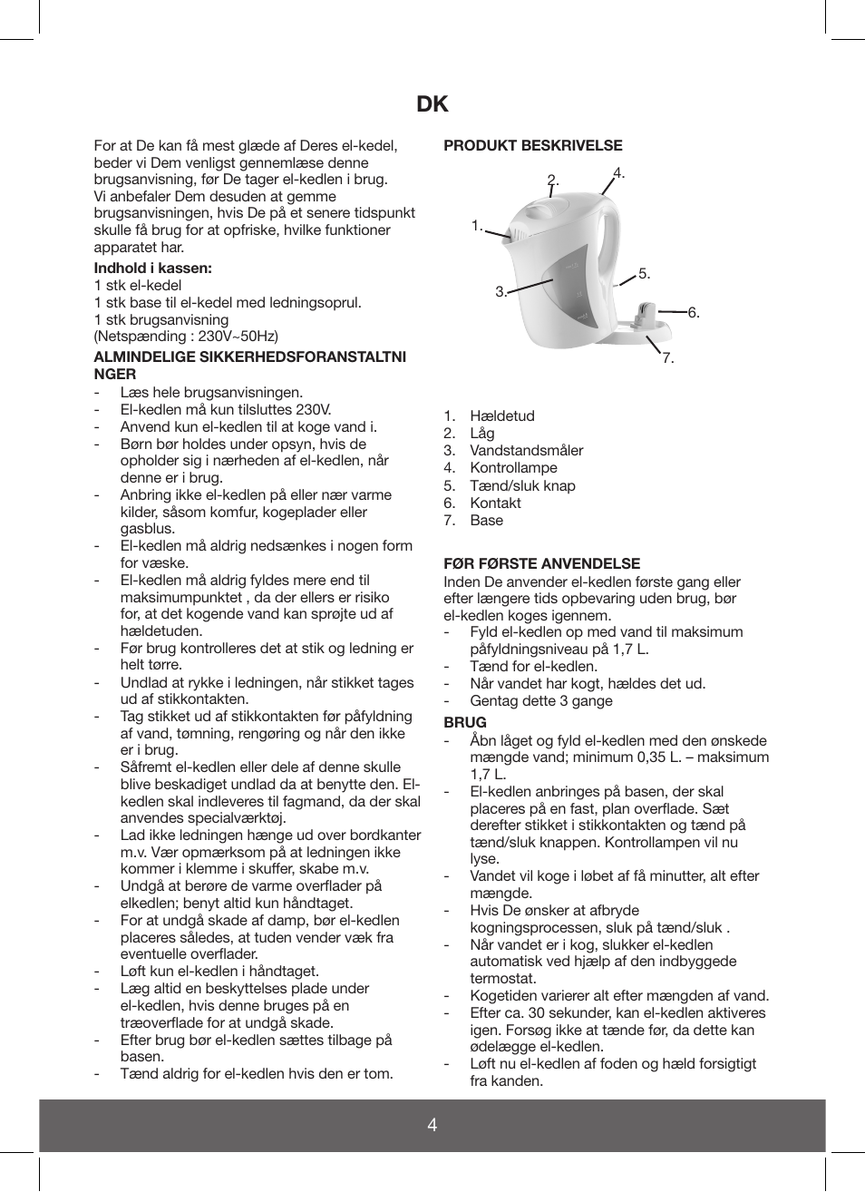 Melissa Hot Beverage Maker User Manual | Page 4 / 20
